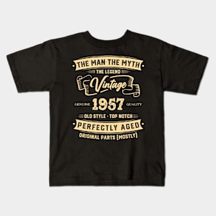 The Legend Vintage 1957 Perfectly Aged Kids T-Shirt